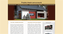 Desktop Screenshot of nowoczesne.projekty-domow.idsl.pl