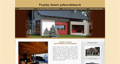 Desktop Screenshot of jednorodzinne.projekty-domow.idsl.pl