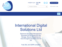 Tablet Screenshot of idsl.org.uk
