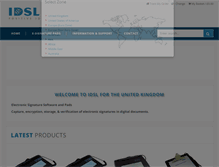 Tablet Screenshot of idsl.com